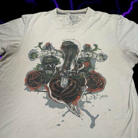 y2k indie marc ecko snake printed tee - Picture 2 of 5